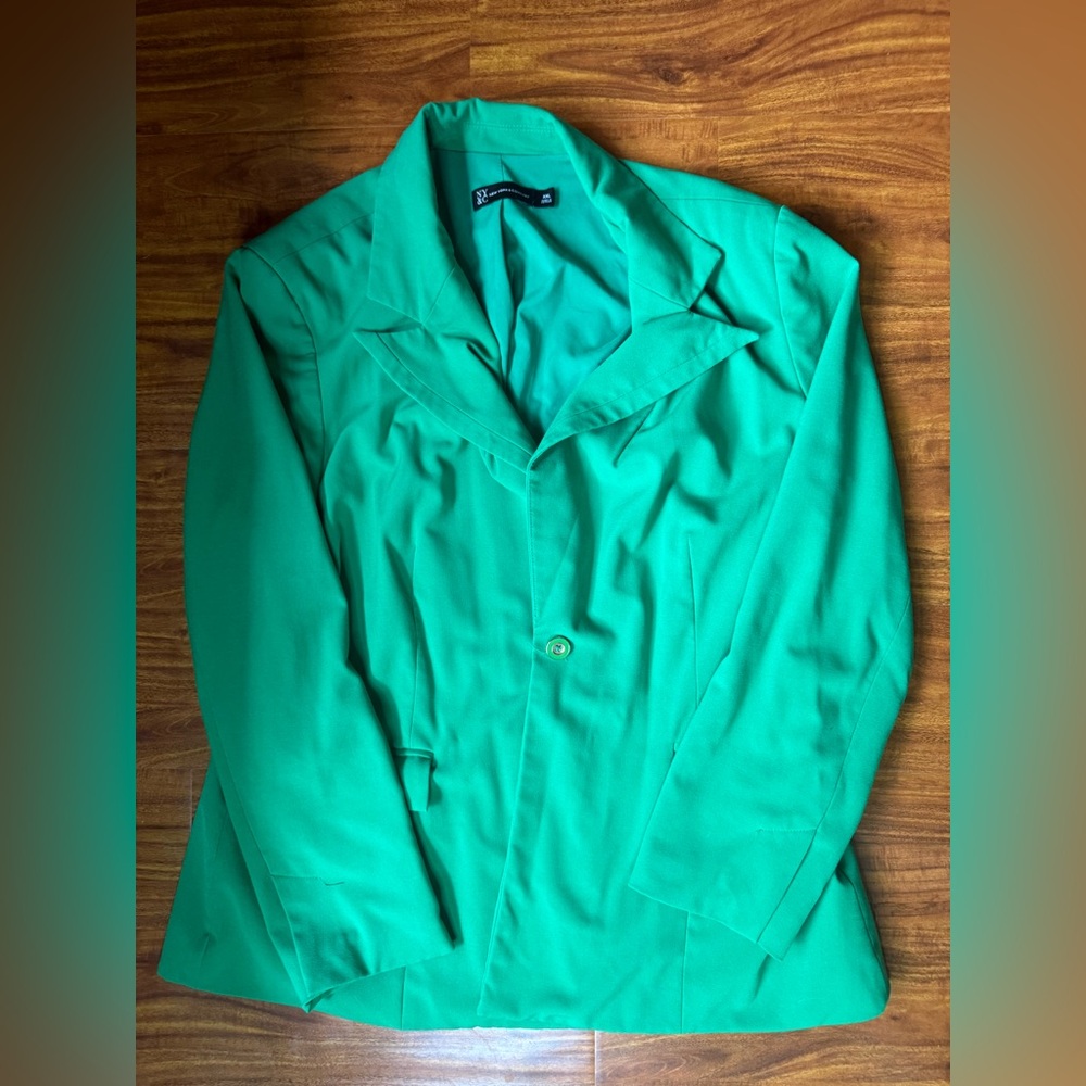 New York & Company Elegant Green Women's Blazer (XXL)